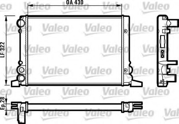VALEO 819259 Радиатор, охлаждение двигателя для AUDI 4000 (Ауди 4000) VALEO 819259 Радиатор, охлаждение двигателя для AUDI 4000 (Ауди 4000)
