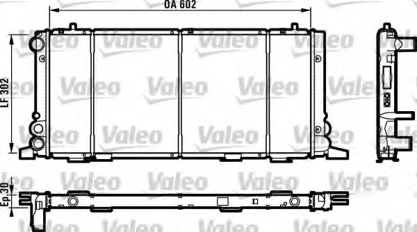 VALEO 819260 Радиатор, охлаждение двигателя для AUDI 80 (Ауди 80) VALEO 819260 Радиатор, охлаждение двигателя для AUDI 80 (Ауди 80)