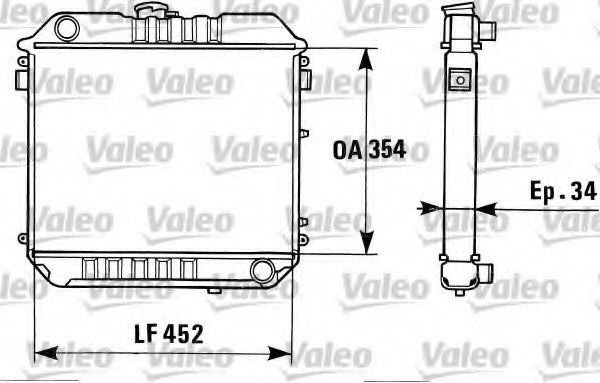 VALEO 819313 Радиатор, охлаждение двигателя для OPEL ASCONA B (Опель Асcона б) VALEO 819313 Радиатор, охлаждение двигателя для OPEL ASCONA B (Опель Асcона б)