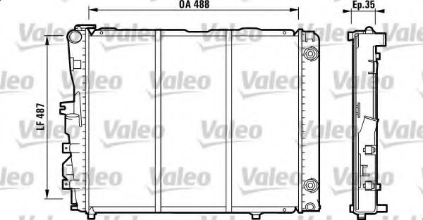 VALEO 819381 Радиатор, охлаждение двигателя для MERCEDESBENZ (Мерседес бенц) VALEO 819381 Радиатор, охлаждение двигателя для MERCEDESBENZ (Мерседес бенц)