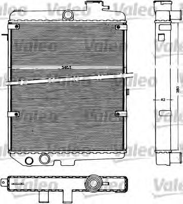 VALEO 883434 Радиатор, охлаждение двигателя для VOLKSWAGEN CORSAR (Фольксваген Cорсар) VALEO 883434 Радиатор, охлаждение двигателя для VOLKSWAGEN CORSAR (Фольксваген Cорсар)