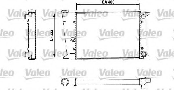 VALEO 883435 Радиатор, охлаждение двигателя для VOLKSWAGEN JETTA (Фольксваген Жэтта) VALEO 883435 Радиатор, охлаждение двигателя для VOLKSWAGEN JETTA (Фольксваген Жэтта)