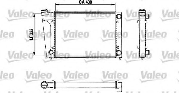 VALEO 883717 Радиатор, охлаждение двигателя для VOLKSWAGEN JETTA (Фольксваген Жэтта) VALEO 883717 Радиатор, охлаждение двигателя для VOLKSWAGEN JETTA (Фольксваген Жэтта)