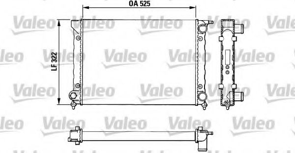 VALEO 883727 Радиатор, охлаждение двигателя для VOLKSWAGEN JETTA (Фольксваген Жэтта) VALEO 883727 Радиатор, охлаждение двигателя для VOLKSWAGEN JETTA (Фольксваген Жэтта)