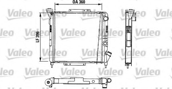 VALEO 883729 Радиатор, охлаждение двигателя для RENAULT 9 (Рено 9) VALEO 883729 Радиатор, охлаждение двигателя для RENAULT 9 (Рено 9)