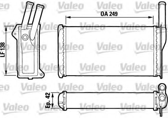 VALEO 883742 Теплообменник, отопление салона для FORD GRANADA (Форд Гранада) VALEO 883742 Теплообменник, отопление салона для FORD GRANADA (Форд Гранада)