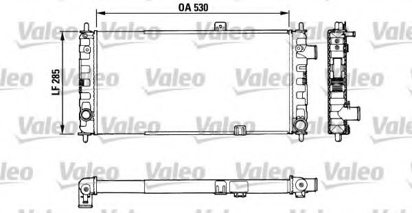 VALEO 883751 Радиатор, охлаждение двигателя для OPEL ASCONA C (Опель Асcона c) VALEO 883751 Радиатор, охлаждение двигателя для OPEL ASCONA C (Опель Асcона c)
