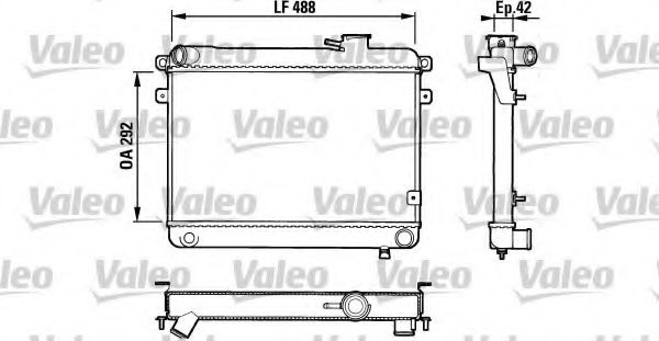 VALEO 883762 Радиатор, охлаждение двигателя для FIAT SUPERBRAVO (Фиат Супербраvо) VALEO 883762 Радиатор, охлаждение двигателя для FIAT SUPERBRAVO (Фиат Супербраvо)