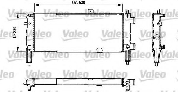 VALEO 883767 Радиатор, охлаждение двигателя для OPEL CORSA A (Опель Cорса а) VALEO 883767 Радиатор, охлаждение двигателя для OPEL CORSA A (Опель Cорса а)
