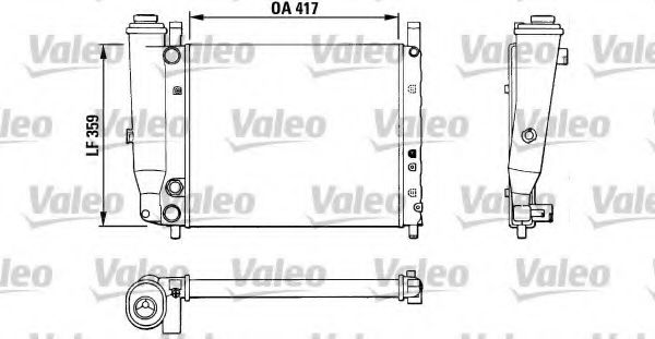 VALEO 883806 Радиатор, охлаждение двигателя для FIAT STRADA II (Фиат Страда 2) VALEO 883806 Радиатор, охлаждение двигателя для FIAT STRADA II (Фиат Страда 2)