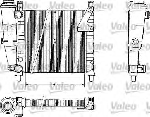 VALEO 883813 Радиатор, охлаждение двигателя для FIAT (Фиат) VALEO 883813 Радиатор, охлаждение двигателя для FIAT (Фиат)