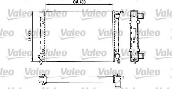 VALEO 883820 Радиатор, охлаждение двигателя для VOLKSWAGEN (Фольксваген) VALEO 883820 Радиатор, охлаждение двигателя для VOLKSWAGEN (Фольксваген)