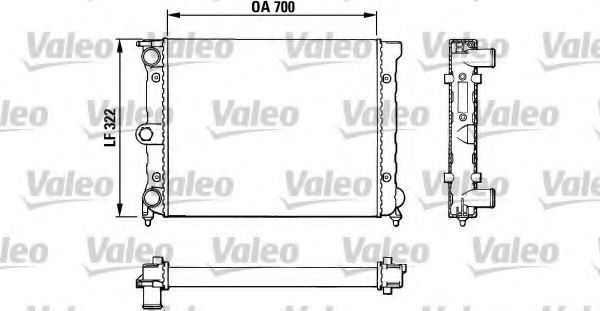 VALEO 883821 Радиатор, охлаждение двигателя для VOLKSWAGEN QUANTUM (Фольксваген Qуантум) VALEO 883821 Радиатор, охлаждение двигателя для VOLKSWAGEN QUANTUM (Фольксваген Qуантум)