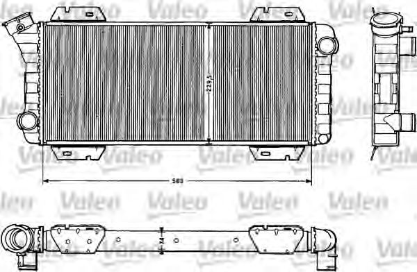 VALEO 883955 Радиатор, охлаждение двигателя для FORD FIESTA (Форд Фиэста) VALEO 883955 Радиатор, охлаждение двигателя для FORD FIESTA (Форд Фиэста)