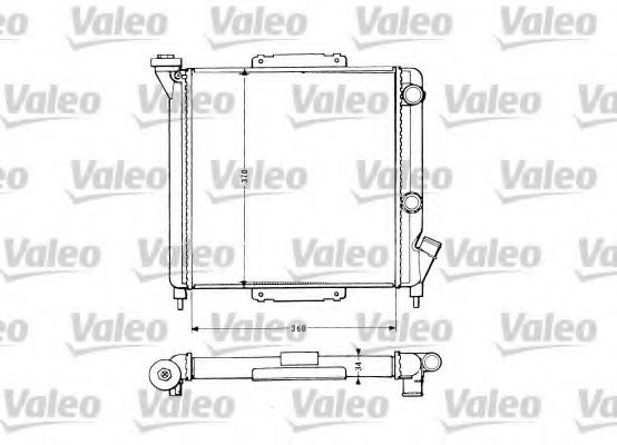 VALEO 883959 Радиатор, охлаждение двигателя для RENAULT 9 (Рено 9) VALEO 883959 Радиатор, охлаждение двигателя для RENAULT 9 (Рено 9)