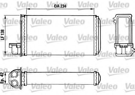 VALEO 883965 Теплообменник, отопление салона для PEUGEOT 205 II (Пежо 205 2) VALEO 883965 Теплообменник, отопление салона для PEUGEOT 205 II (Пежо 205 2)