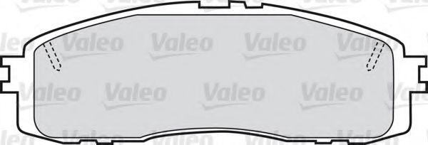 VALEO 551600 Комплект тормозных колодок, дисковый тормоз 