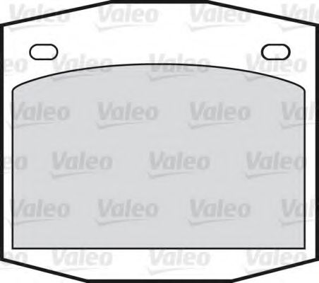 VALEO 551625 Комплект тормозных колодок, дисковый тормоз 