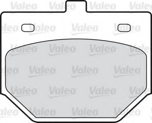 VALEO 598209 Комплект тормозных колодок, дисковый тормоз 