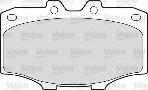 VALEO 551662 Комплект тормозных колодок, дисковый тормоз 