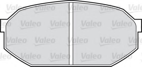 VALEO 551672 Комплект тормозных колодок, дисковый тормоз 
