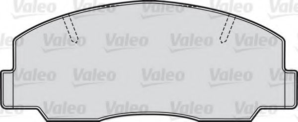 VALEO 551688 Комплект тормозных колодок, дисковый тормоз 