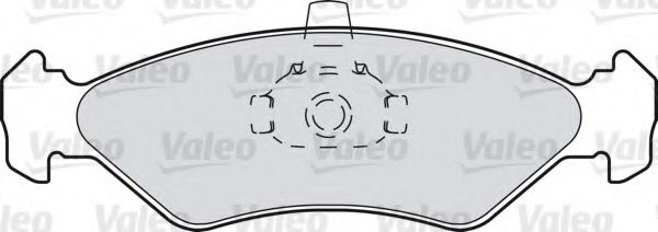 VALEO 598171 Тормозные колодки для FORD FIESTA (Форд Фиэста) VALEO 598171 Тормозные колодки для FORD FIESTA (Форд Фиэста)