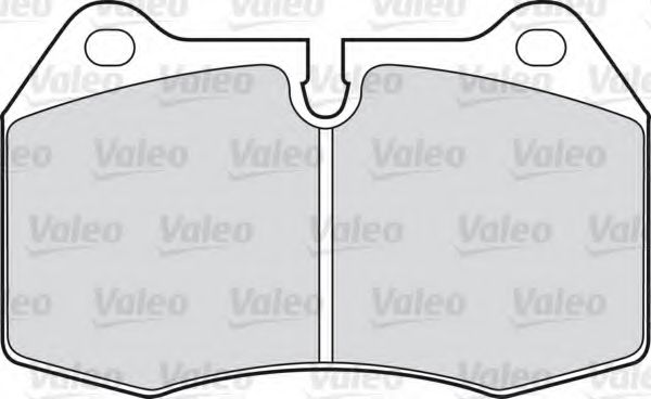 VALEO 598260 Комплект тормозных колодок, дисковый тормоз 