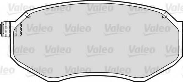 VALEO 551758 Комплект тормозных колодок, дисковый тормоз 