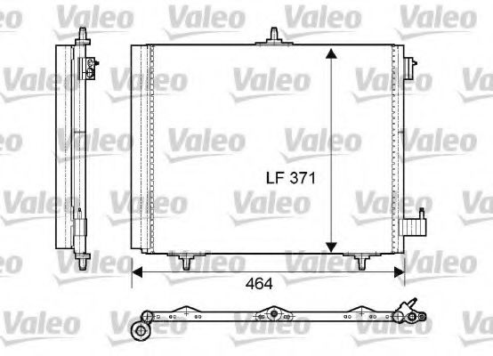 VALEO 814095 Конденсатор, кондиционер для CITROëN (Cитроëн) VALEO 814095 Конденсатор, кондиционер для CITROëN (Cитроëн)