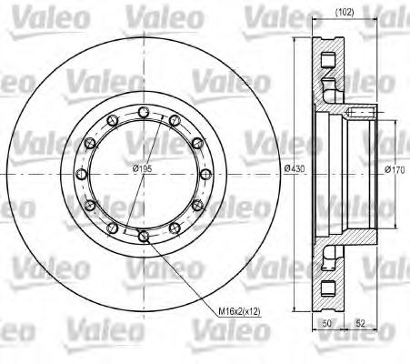 VALEO 187089 Тормозной диск для IVECO EUROTECH MT (Ивеко Эуротэч мт) VALEO 187089 Тормозной диск для IVECO EUROTECH MT (Ивеко Эуротэч мт)