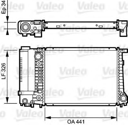 VALEO 731520 Радиатор, охлаждение двигателя для BMW 3 (Бмв 3) VALEO 731520 Радиатор, охлаждение двигателя для BMW 3 (Бмв 3)