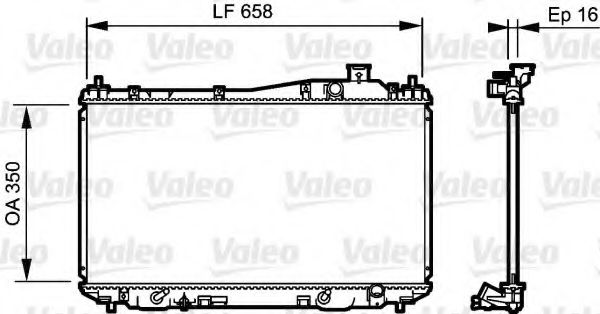VALEO 734723 Радиатор, охлаждение двигателя для MERCEDESBENZ (Мерседес бенц) VALEO 734723 Радиатор, охлаждение двигателя для MERCEDESBENZ (Мерседес бенц)