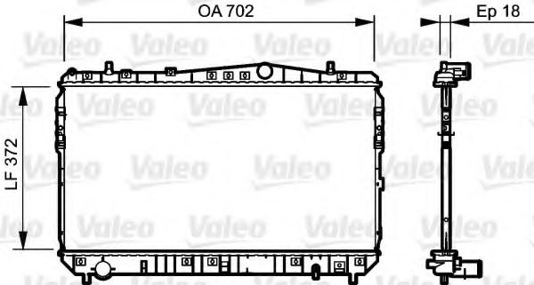 VALEO 735159 Радиатор, охлаждение двигателя для CHEVROLET LACETTI (Шевроле Лачетти) VALEO 735159 Радиатор, охлаждение двигателя для CHEVROLET LACETTI (Шевроле Лачетти)