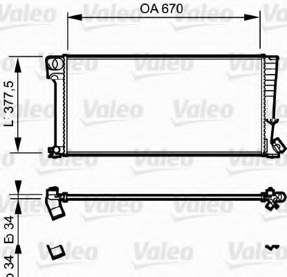 VALEO 731743 Радиатор, охлаждение двигателя для PEUGEOT (Пежо) VALEO 731743 Радиатор, охлаждение двигателя для PEUGEOT (Пежо)