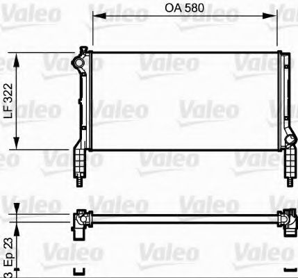 VALEO 735172 Радиатор, охлаждение двигателя для FIAT (Фиат) VALEO 735172 Радиатор, охлаждение двигателя для FIAT (Фиат)