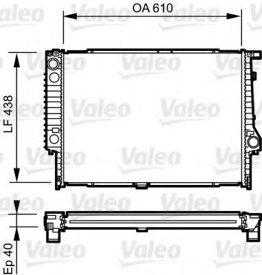 VALEO 734615 Радиатор, охлаждение двигателя для BMW 7 (Бмв 7) VALEO 734615 Радиатор, охлаждение двигателя для BMW 7 (Бмв 7)