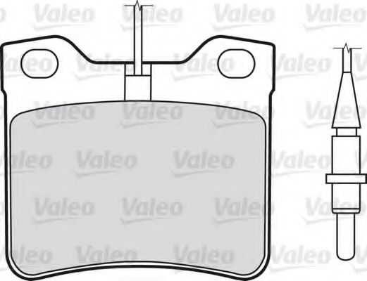 VALEO 598295 Комплект тормозных колодок, дисковый тормоз 