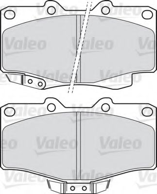 VALEO 598897 Тормозные колодки для VOLKSWAGEN TARO (Фольксваген Таро) VALEO 598897 Тормозные колодки для VOLKSWAGEN TARO (Фольксваген Таро)