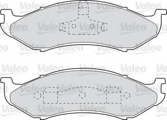 VALEO 598491 Тормозные колодки для JEEP CHEROKEE (Джип Чироки) VALEO 598491 Тормозные колодки для JEEP CHEROKEE (Джип Чироки)