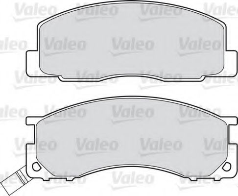 VALEO 598496 Комплект тормозных колодок, дисковый тормоз 