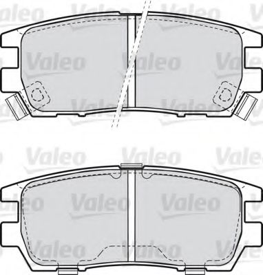 VALEO 598519 Тормозные колодки для MITSUBISHI SIGMA (Митсубиши/митсубиси Сигма) VALEO 598519 Тормозные колодки для MITSUBISHI SIGMA (Митсубиши/митсубиси Сигма)