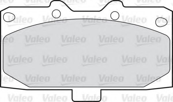 VALEO 598476 Комплект тормозных колодок, дисковый тормоз 