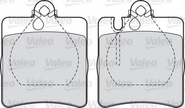 VALEO 598447 Комплект тормозных колодок, дисковый тормоз 