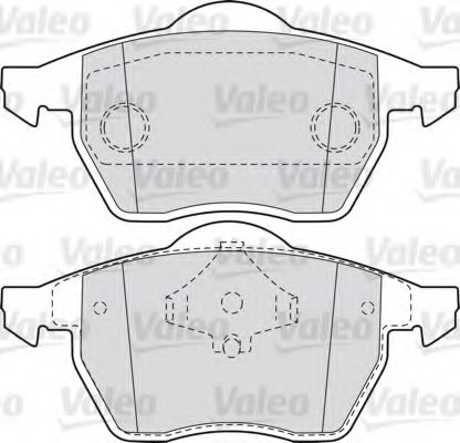 VALEO 540858 Тормозные колодки для AUDI TT (Ауди Тт) VALEO 540858 Тормозные колодки для AUDI TT (Ауди Тт)