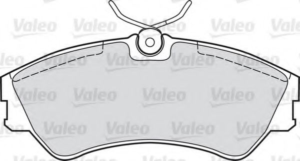 VALEO 598025 Комплект тормозных колодок, дисковый тормоз 