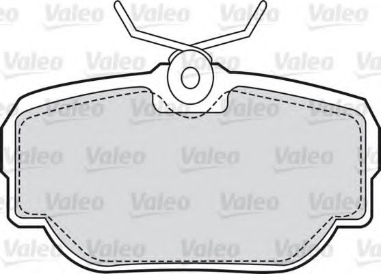 VALEO 598499 Комплект тормозных колодок, дисковый тормоз 