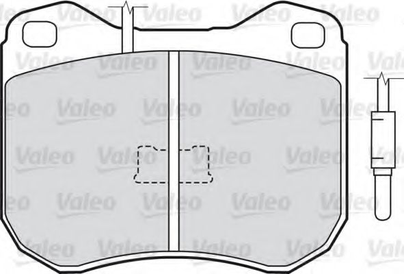VALEO 598178 Комплект тормозных колодок, дисковый тормоз 