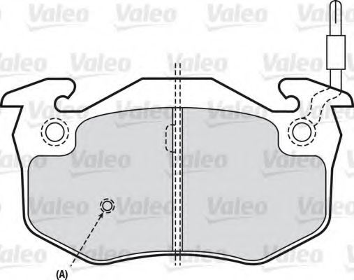 VALEO 598158 Тормозные колодки для RENAULT CLIO I (Рено Cлио и) VALEO 598158 Тормозные колодки для RENAULT CLIO I (Рено Cлио и)