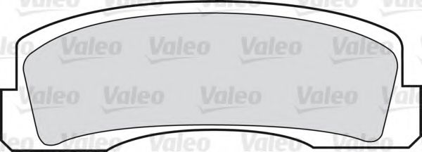 VALEO 598389 Комплект тормозных колодок, дисковый тормоз 